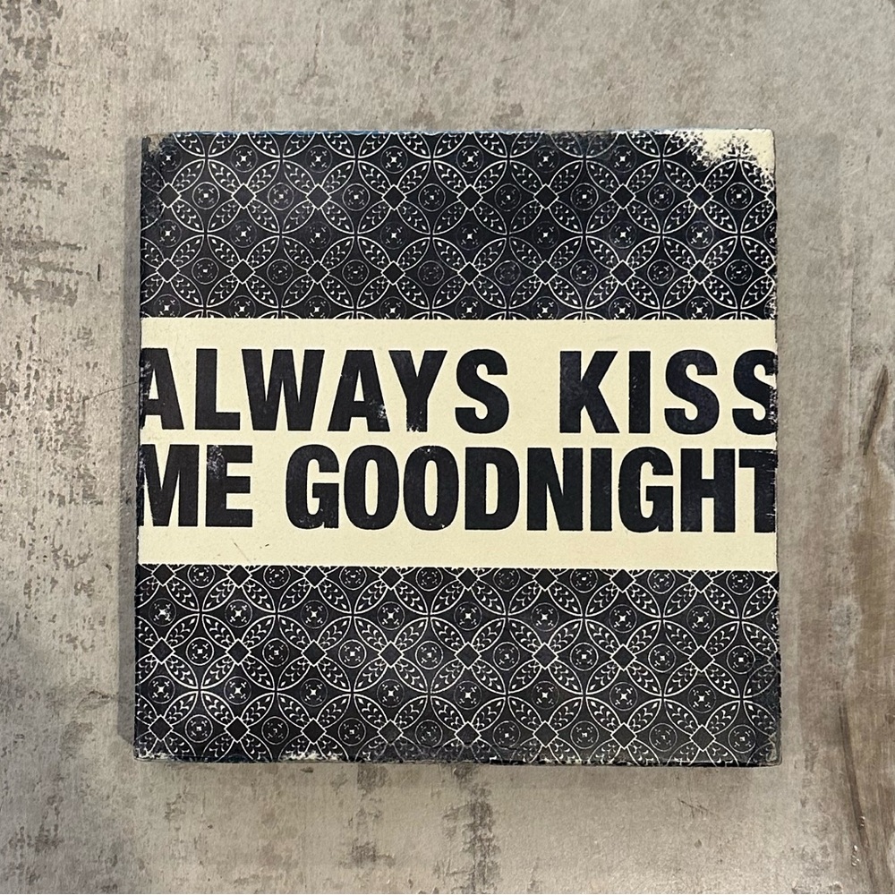 Cedar Mountain "Always Kiss Me Goodnight" wall hanging